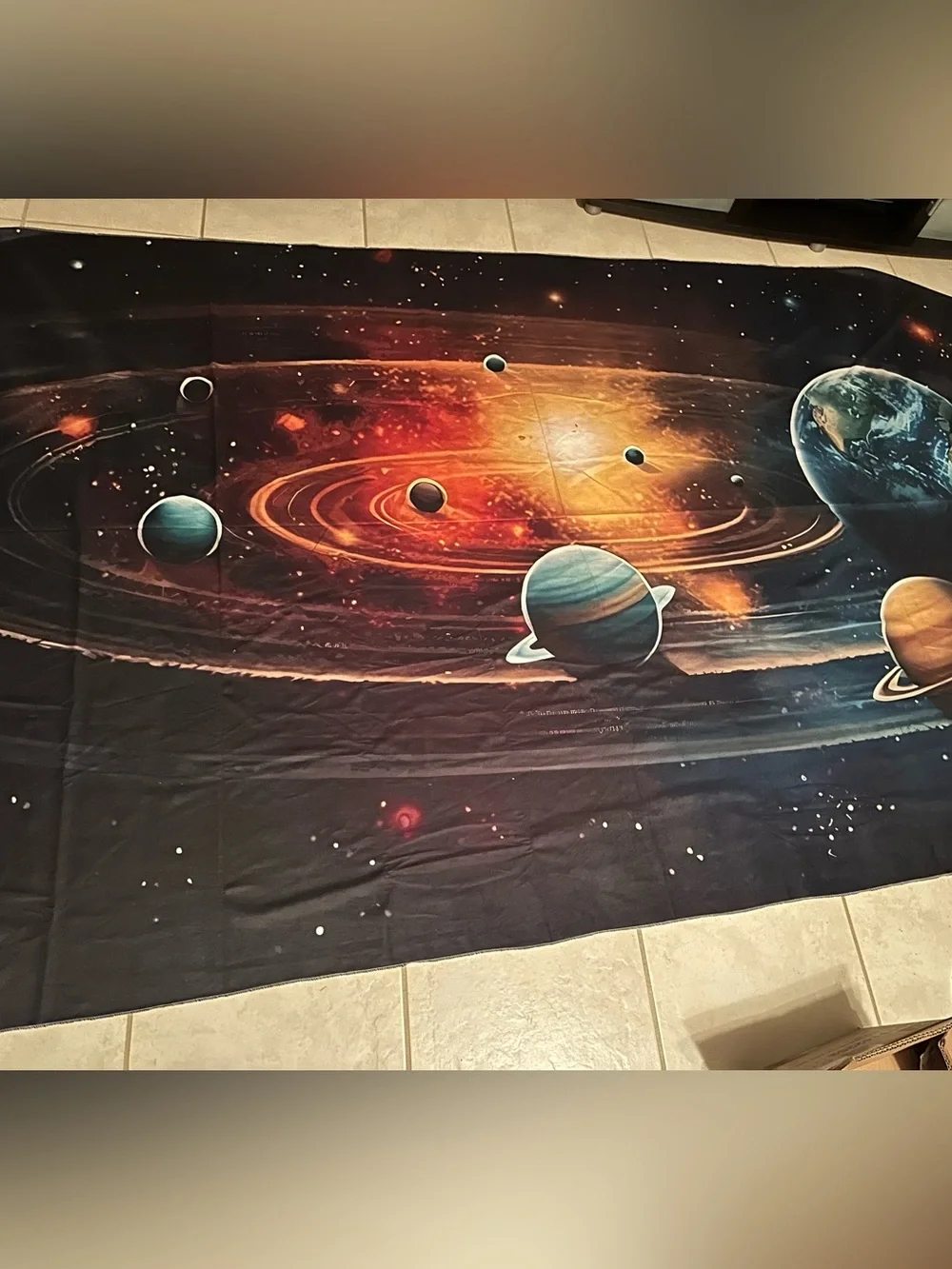 Outer Space Solar System Photography Backdrop Studio Tapestry (70